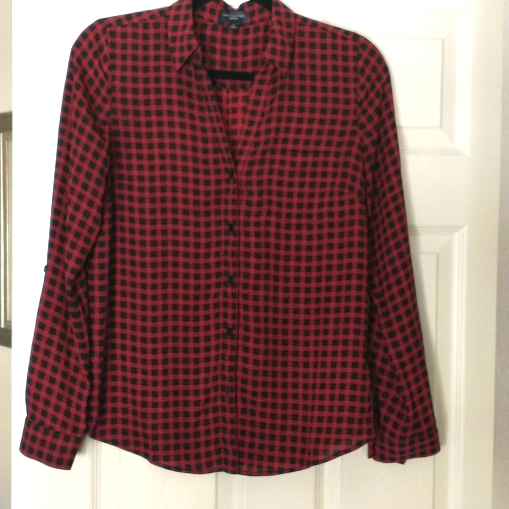 Plaid blouse